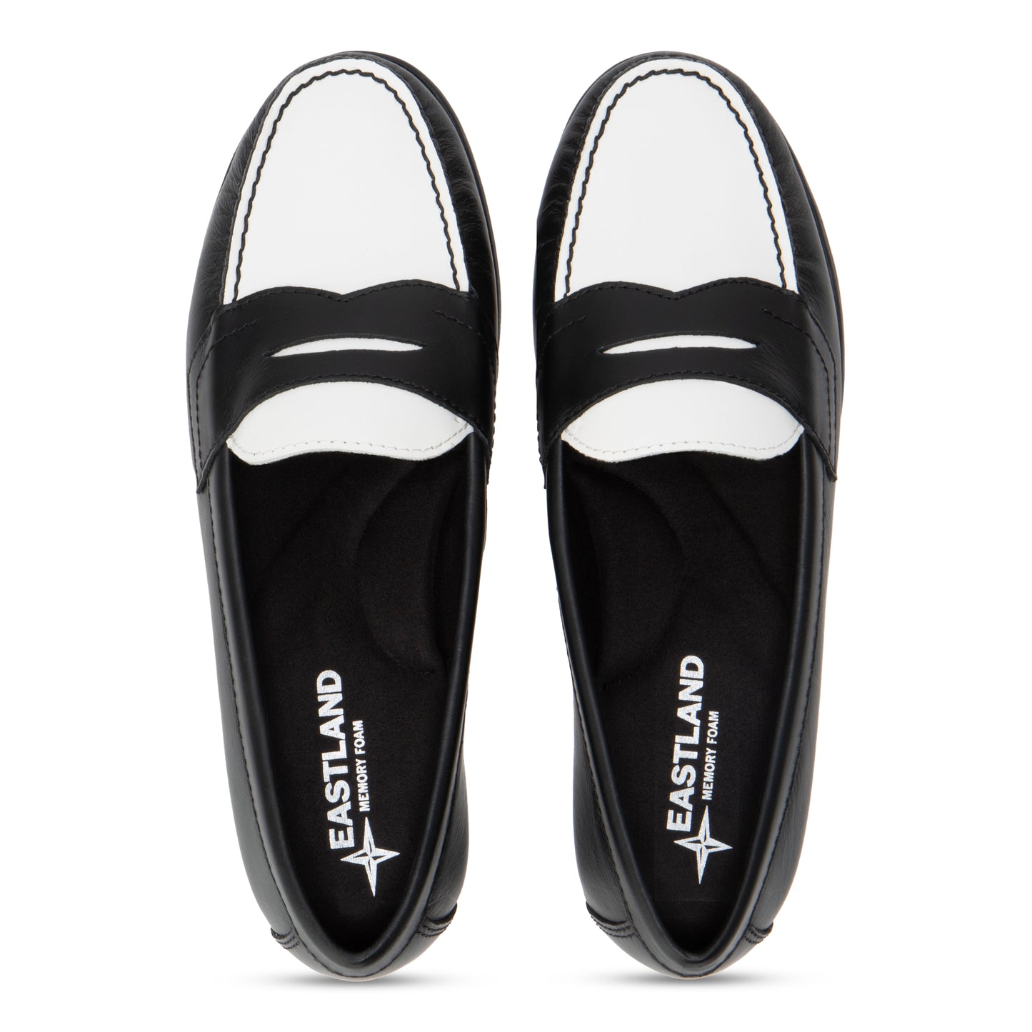 Women's Classic Penny Loafer Black and White