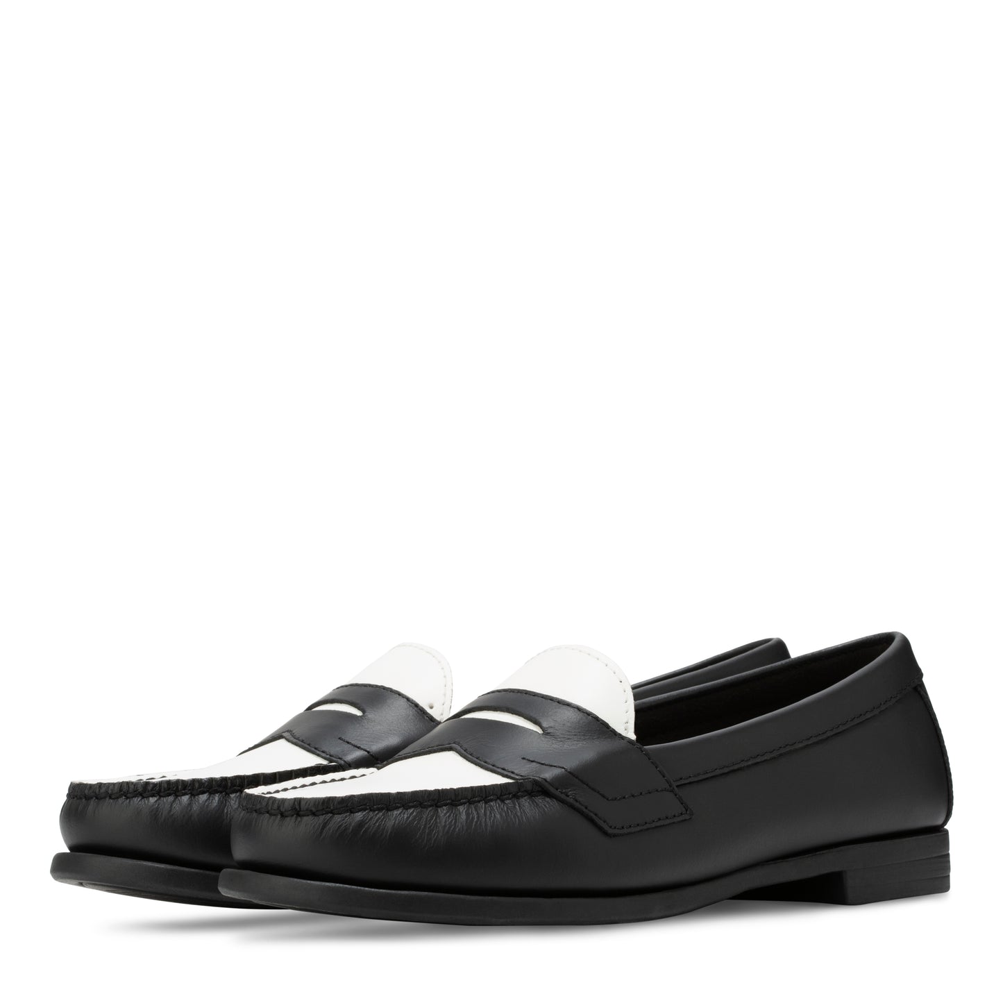 Women's Classic Penny Loafer Black and White