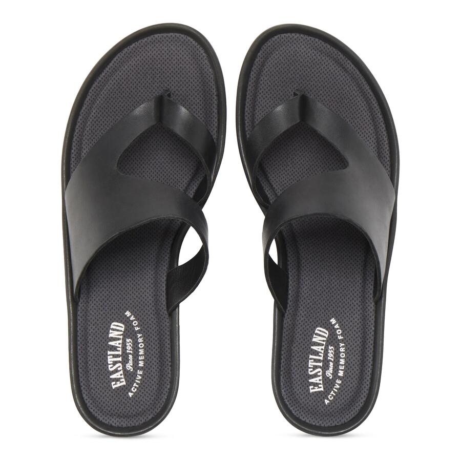Women's Laurel Wedge Thong Sandal Black