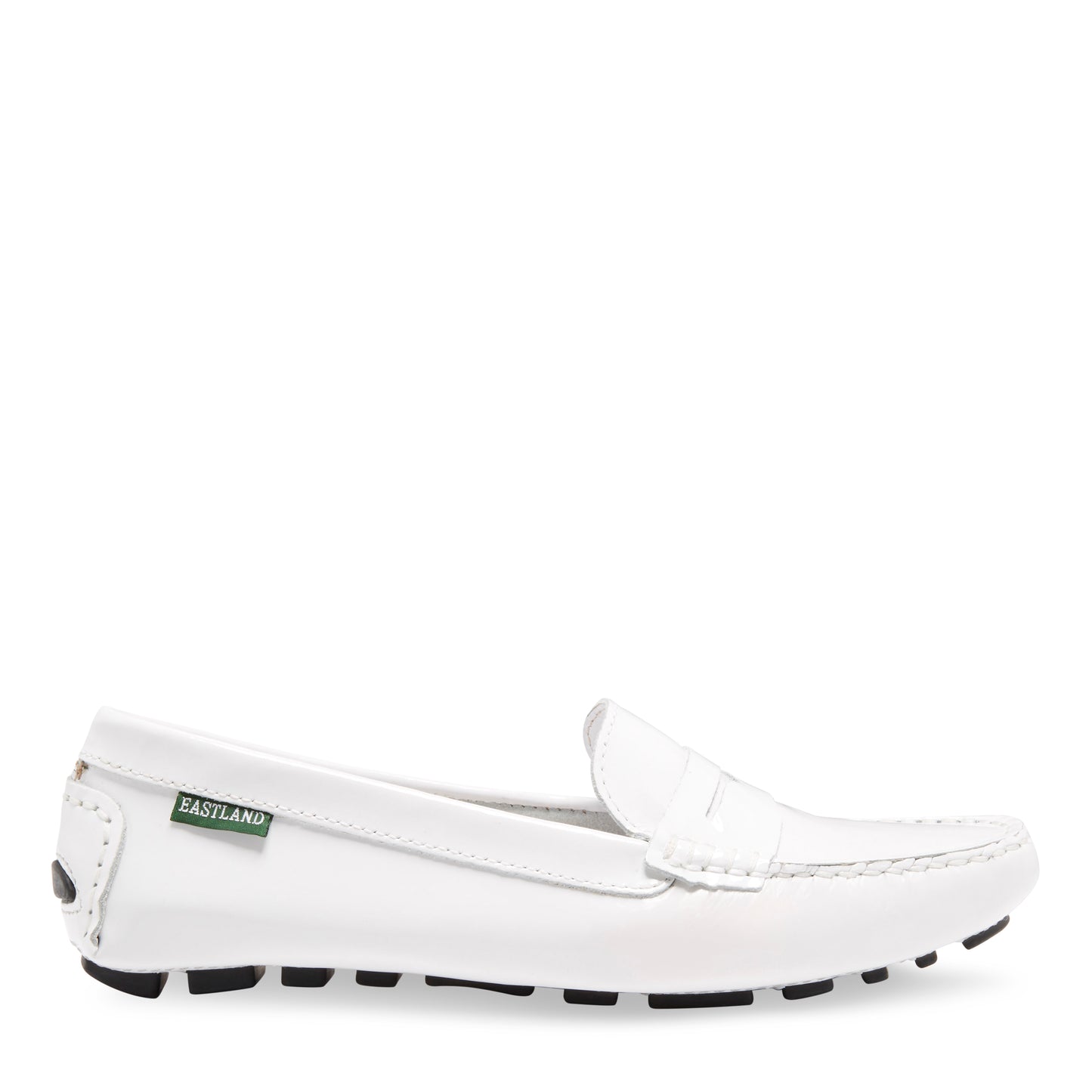 Women's Patricia Penny Loafer Driving Moc White Patent
