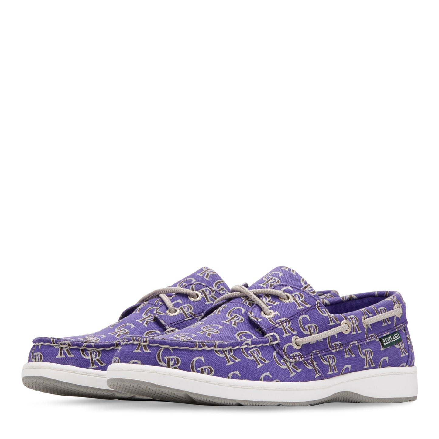Women's Summer MLB Colorado Rockies Canvas Boat Shoe