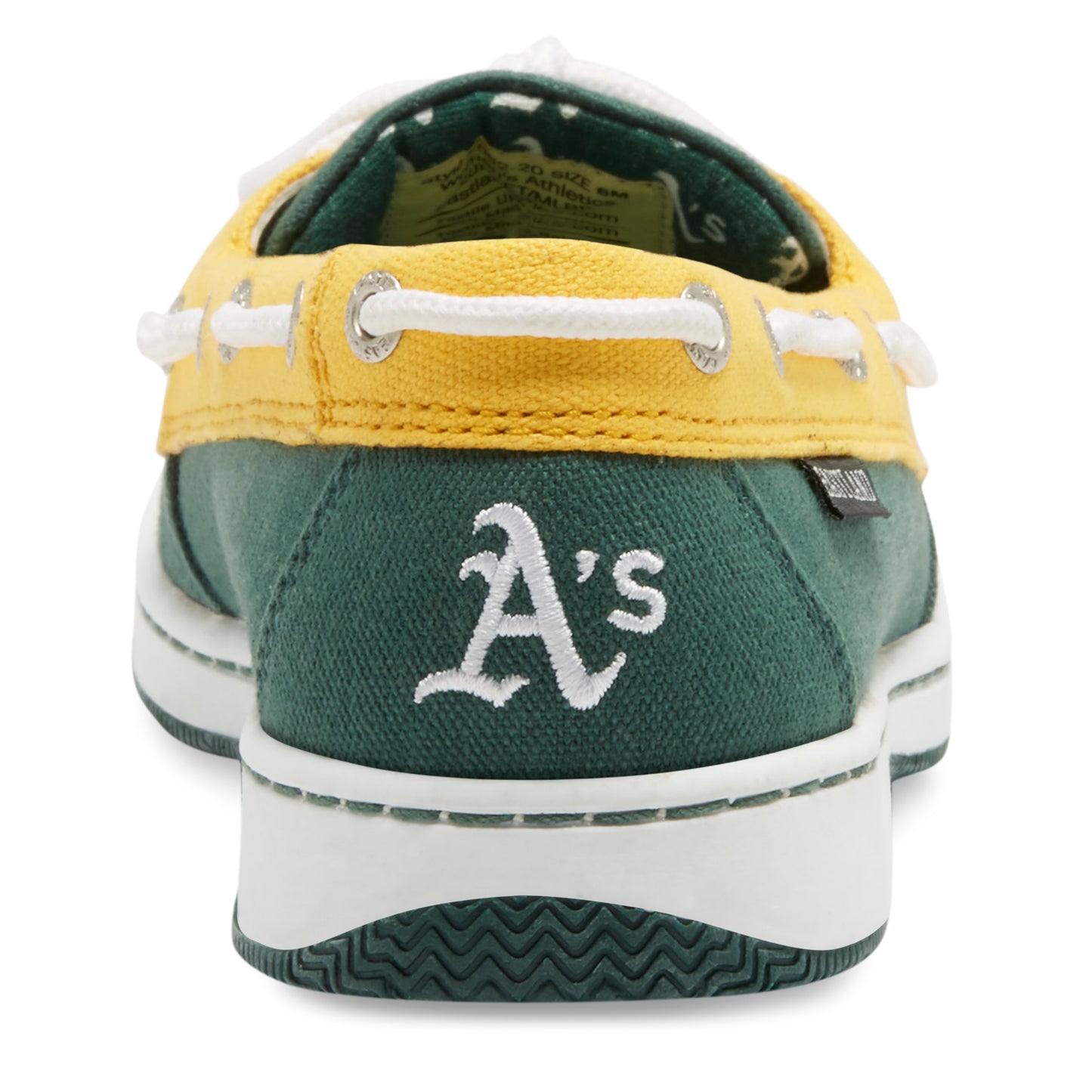 Women's Sunset MLB Oakland Athletics Canvas Boat Shoe