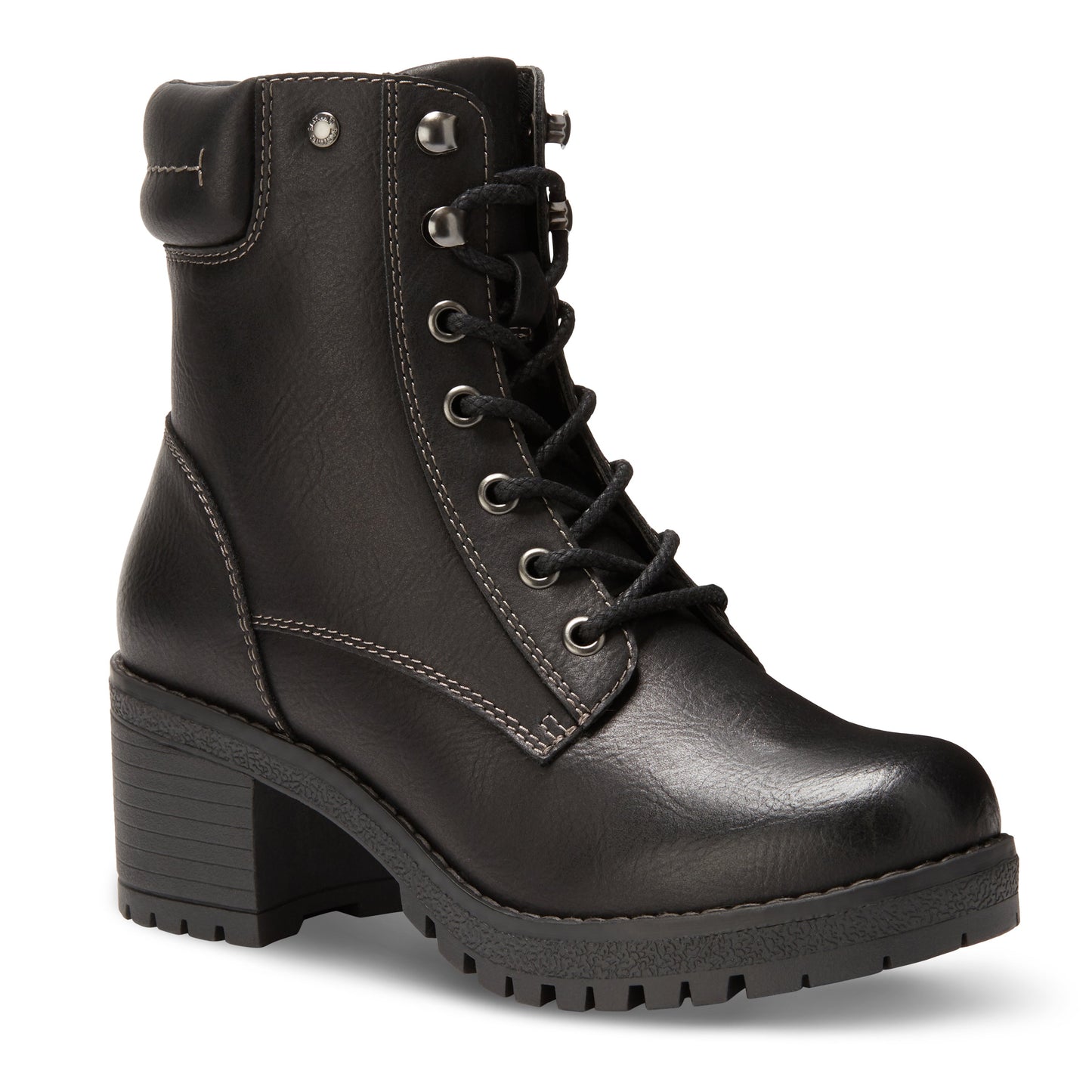 Women's Brynn Lace Up Zipper Boot Black