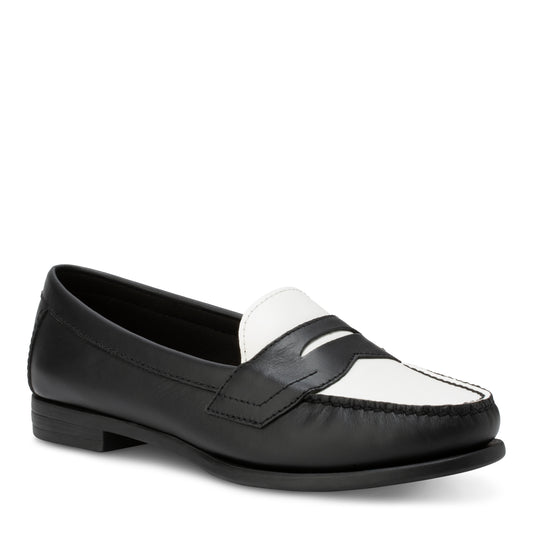Women's Classic Penny Loafer Black and White