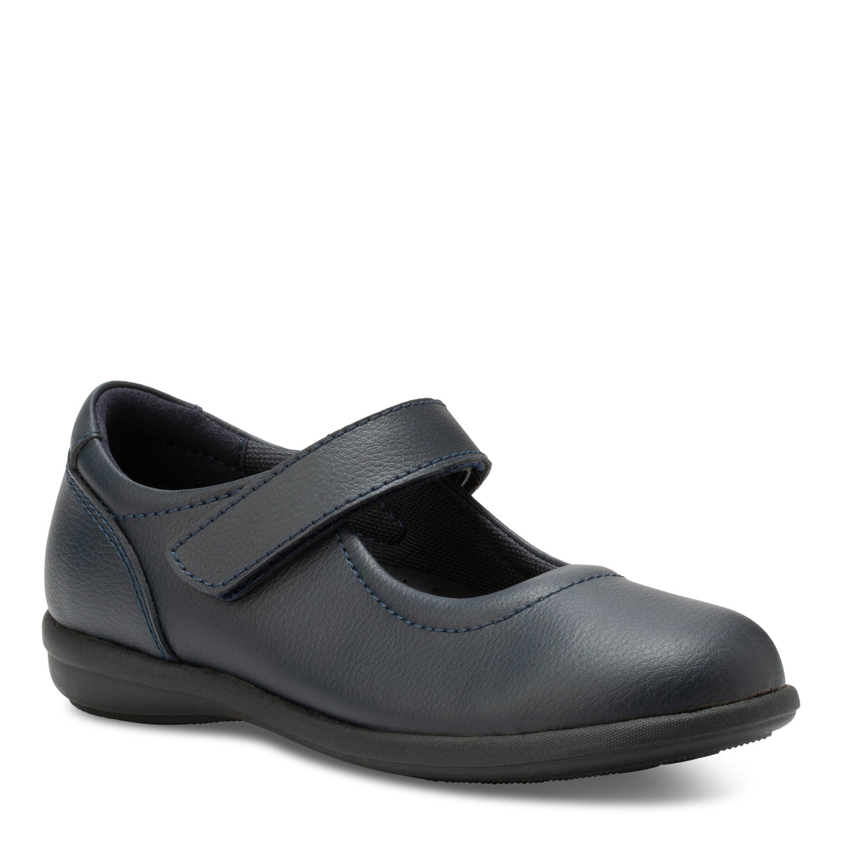 Kids' Harper Mary Jane in Navy, angled side view