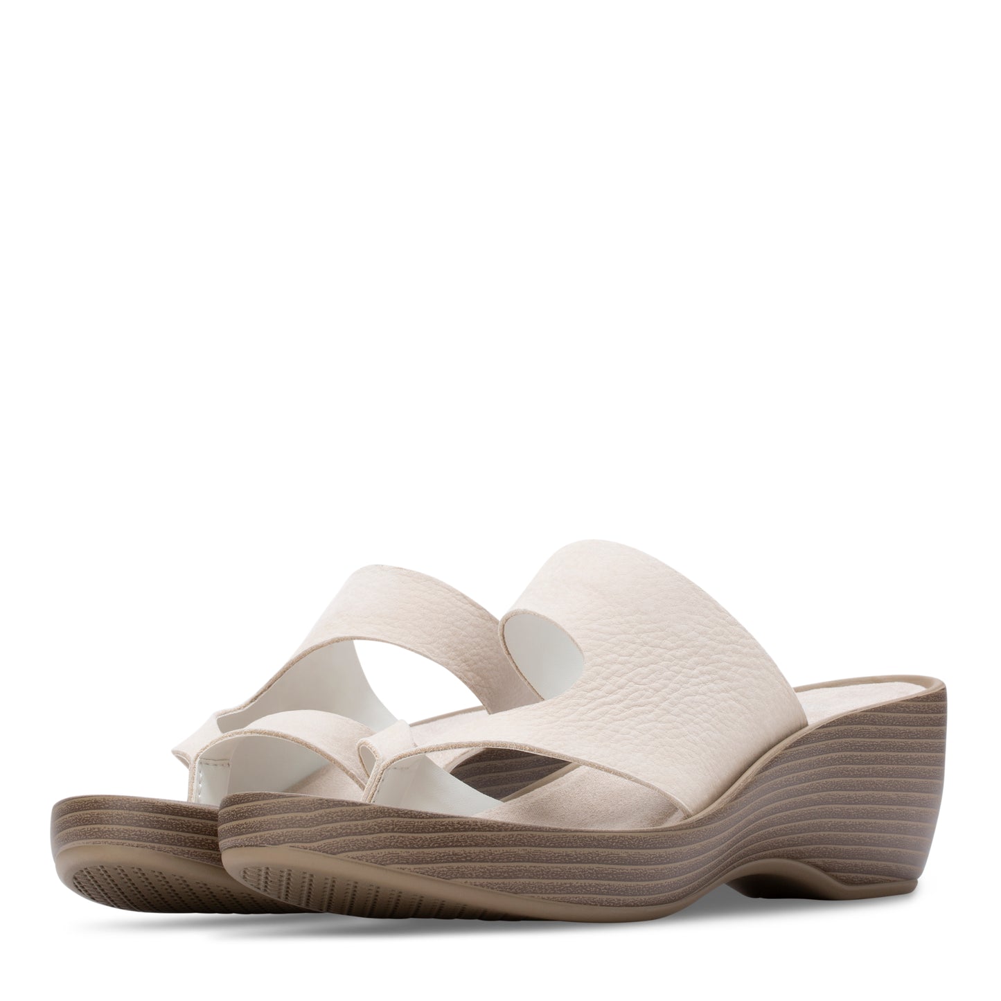 Women's Laurel Wedge Thong Sandal White