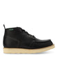 Men's Woodland moc toe boot in Black, side view