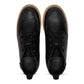 Men's Woodland moc toe boot in Black, pair from above 