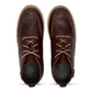Men's Woodland moc toe boot in Brown, pair from above 