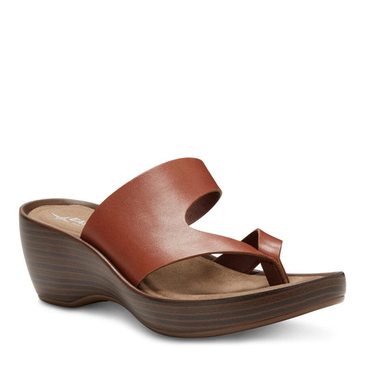 Women's Laurel Wedge Thong Sandal Tan