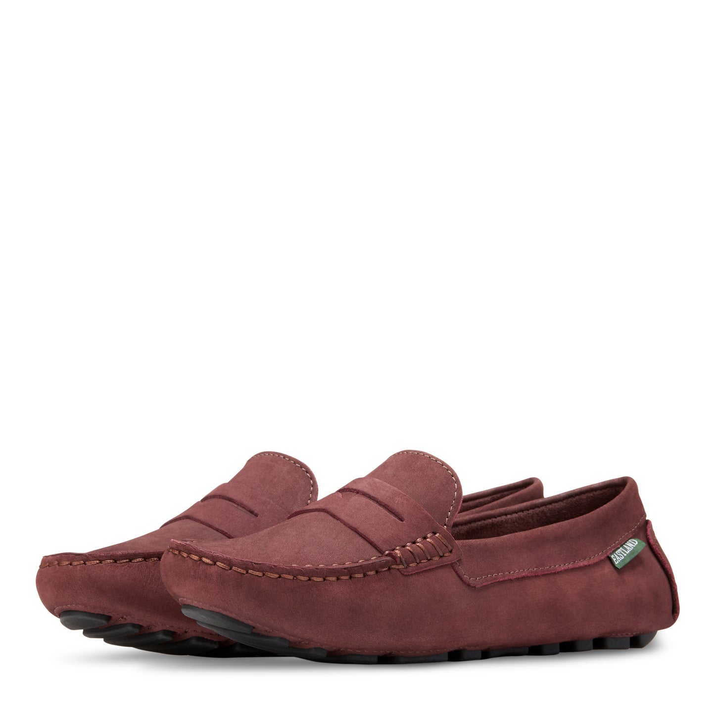 Women's Patricia Penny Loafer Driving Moc Burgundy Nubuc