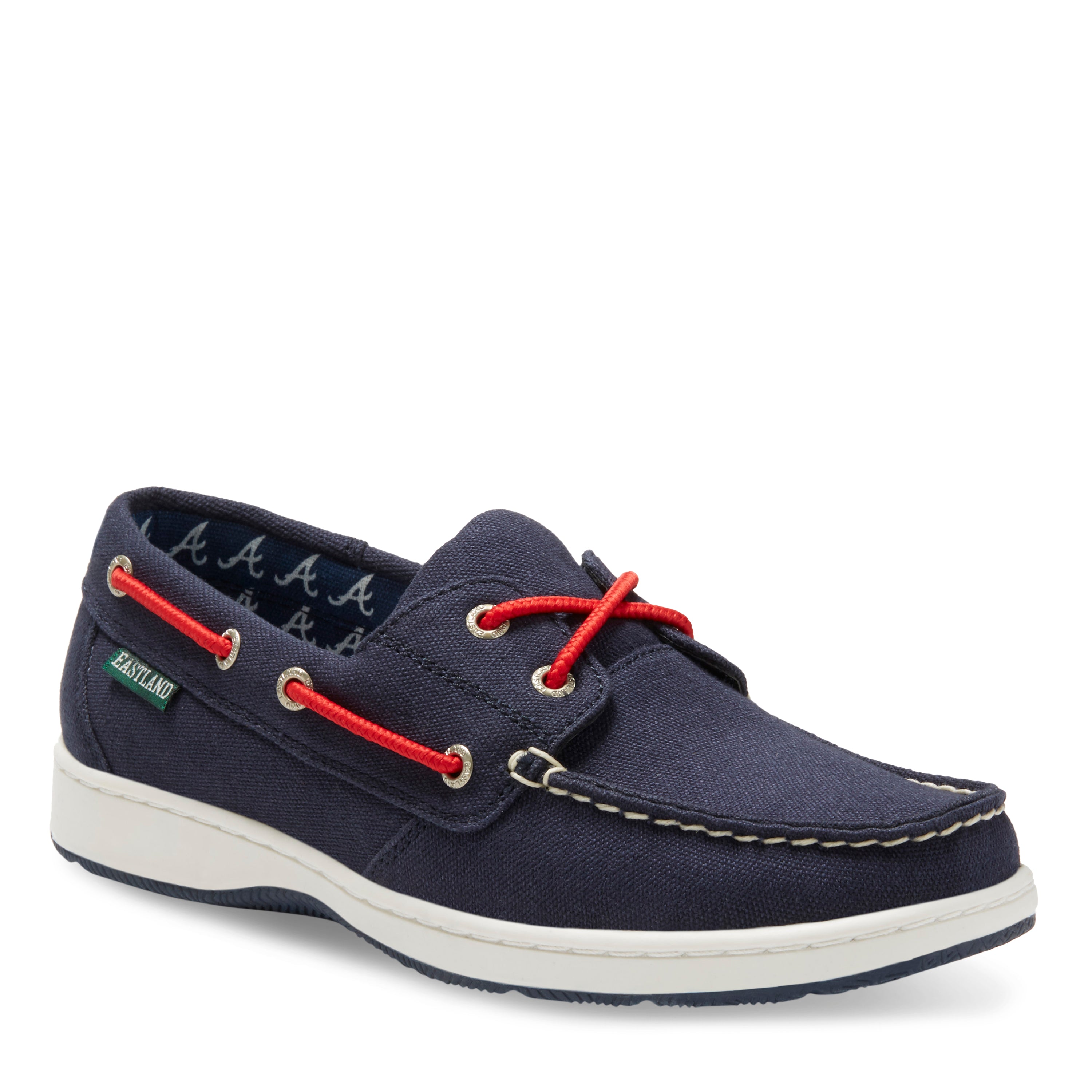 Women s Solstice MLB Atlanta Braves Canvas Boat Shoe