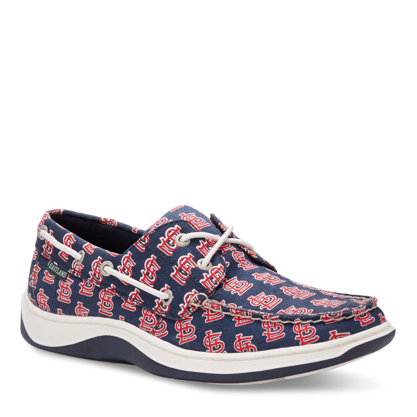 Men's Summer MLB St Louis Cardinals Navy Canvas Boat Shoe