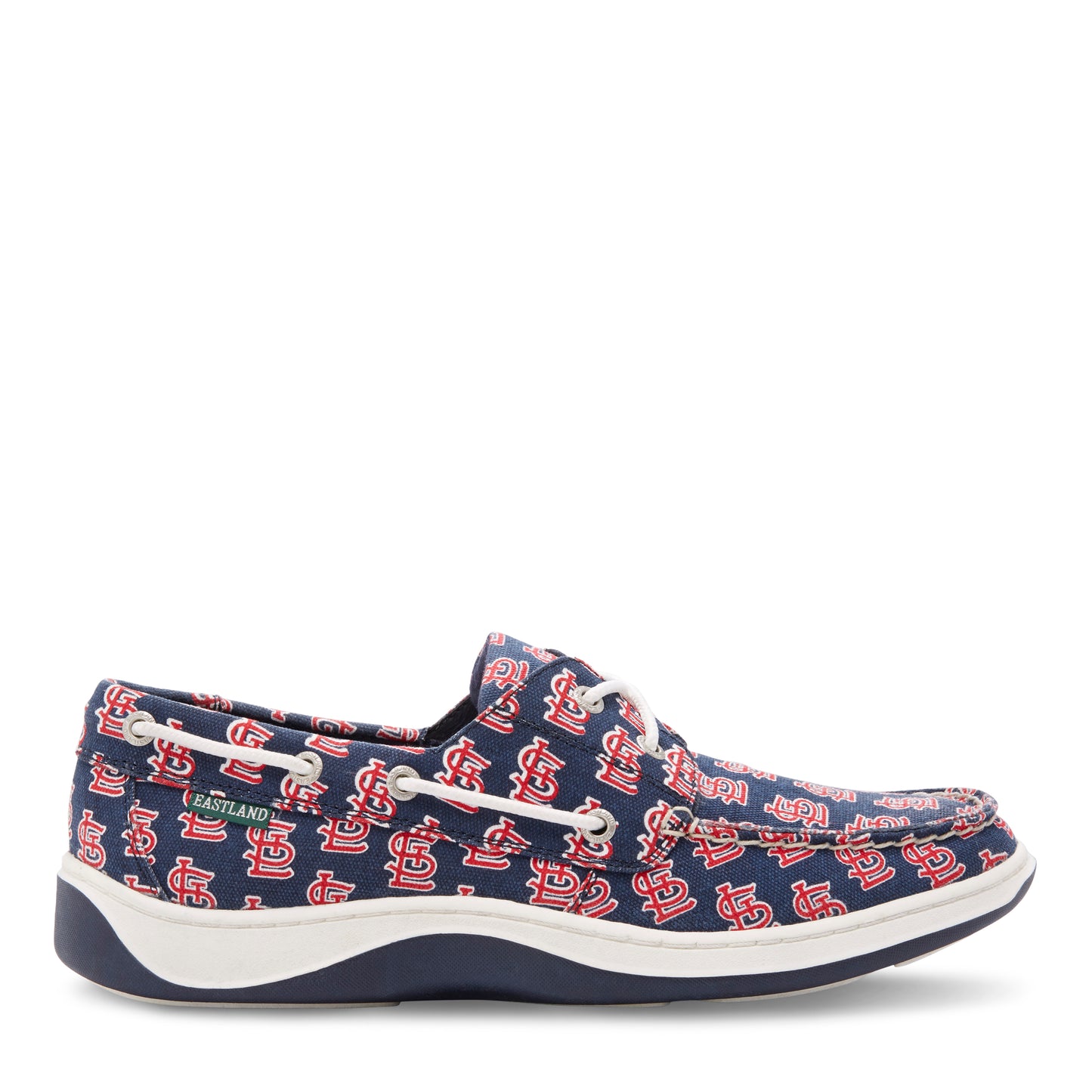 Men's Summer MLB St Louis Cardinals Navy Canvas Boat Shoe