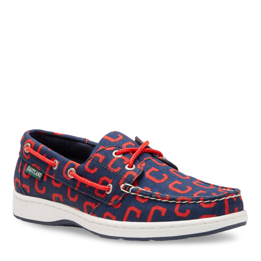 Women's Summer MLB Cleveland Indians Canvas Boat Shoe