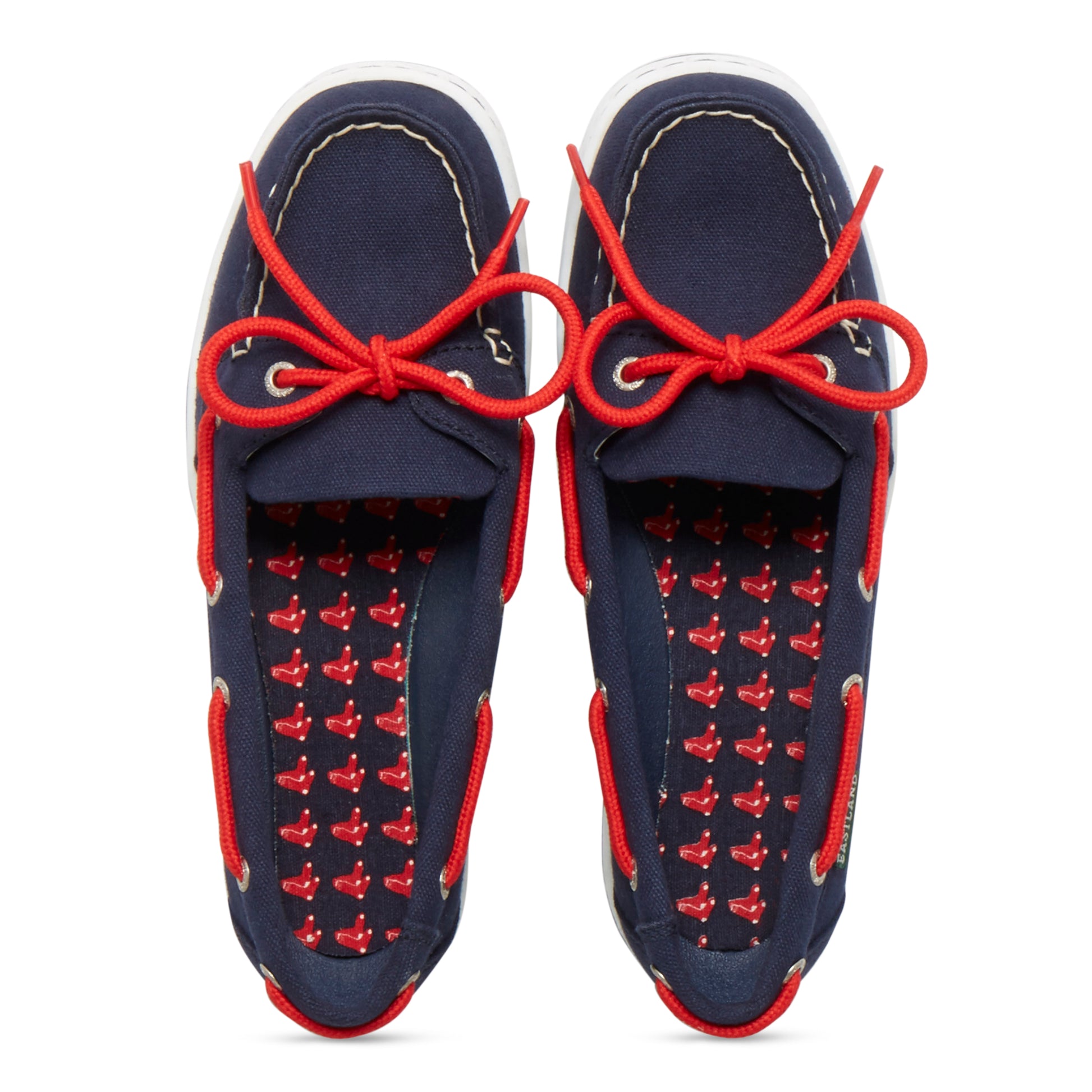 Women's Canvas Boat Shoes - Sunset MLB Boston Red Sox – Eastland
