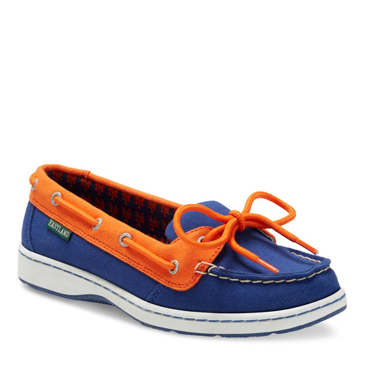Women's Sunset MLB New York Mets Canvas Boat Shoe